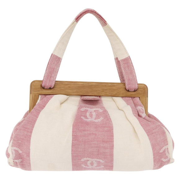 CHANEL Handtasche Canvas Beige Gold CC Auth 122428V