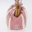 CHANEL Handtasche Canvas Beige Gold CC Auth 122428V-4