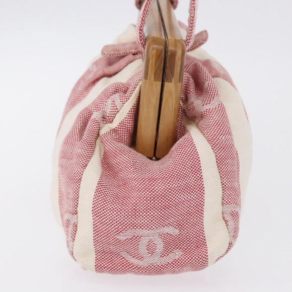 CHANEL Handtasche Canvas Beige Gold CC Auth 122428V