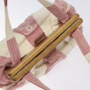 CHANEL Hand Bag Canvas Beige Gold CC Auth 122428V-6