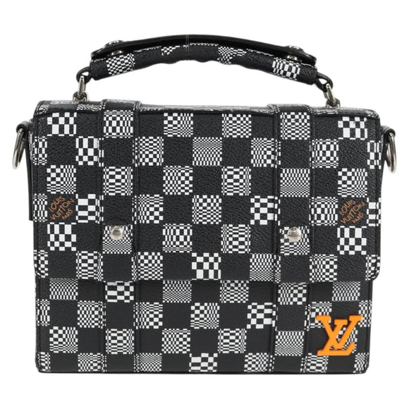 LOUIS VUITTON Damier Distorted Flap Soft Trunk Messenger Bag N50032 Auth 122429M