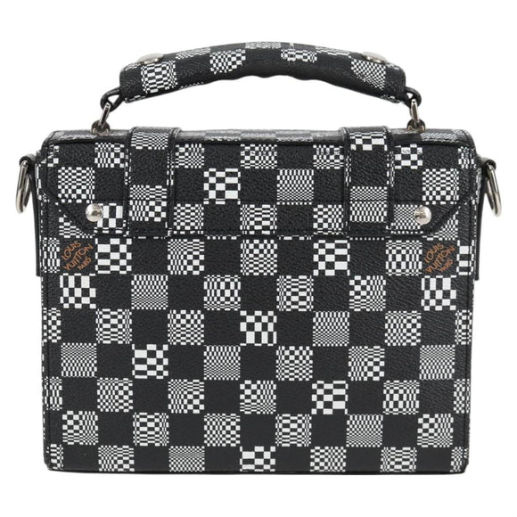 LOUIS VUITTON Damier Distorted Flap Soft Trunk Messenger Bag N50032 Auth 122429M