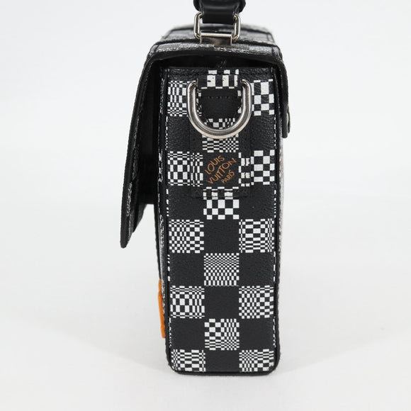 LOUIS VUITTON Damier Distorted Flap Soft Trunk Messenger Bag N50032 Auth 122429M