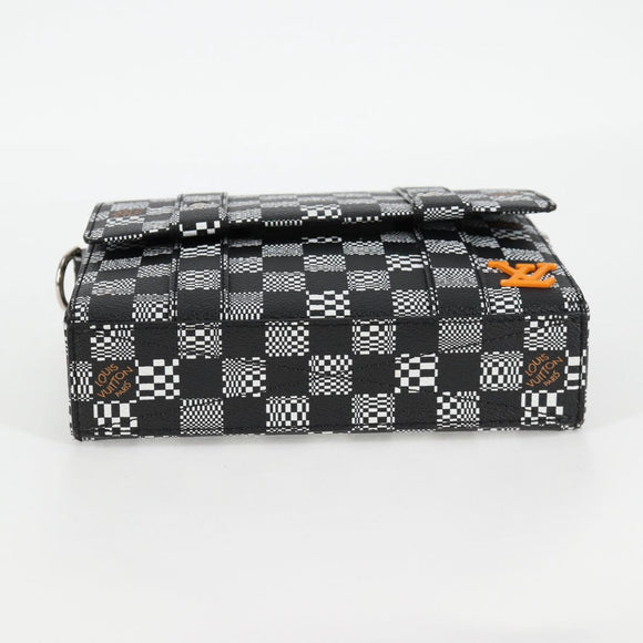 LOUIS VUITTON Damier Distorted Flap Soft Trunk Messenger Bag N50032 Auth 122429M