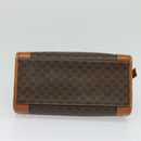CELINE Macadam Canvas Hand Bag PVC Leather Brown Gold Auth 122440-5