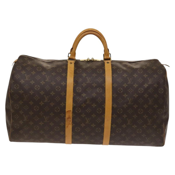 LOUIS VUITTON Monogram Keepall 60 Boston Bag M41422 LV Auth 122488