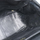 CHANEL Chain Tote Bag Cotton Black Gold CC Auth 122490-18