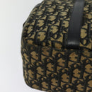 Christian Dior Trotter Canvas Hand Bag Navy Gold Auth 122491-16