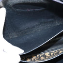 Christian Dior Trotter Canvas Hand Bag Navy Gold Auth 122491-12