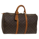 LOUIS VUITTON Monogram Keepall 50 Boston Bag M41426 LV Auth 122502-1