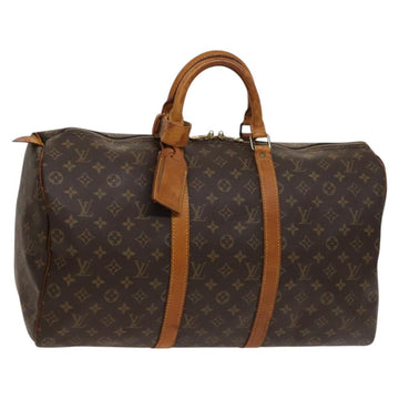 LOUIS VUITTON Monogram Keepall 50 Boston Bag M41426 LV Auth 122502