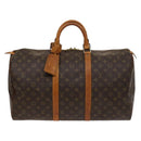 LOUIS VUITTON Monogram Keepall 50 Boston Bag M41426 LV Auth 122502-13