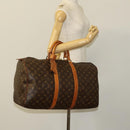 LOUIS VUITTON Monogram Keepall 50 Boston Bag M41426 LV Auth 122502-22