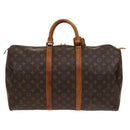 LOUIS VUITTON Monogram Keepall 50 Boston Bag M41426 LV Auth 122502-2