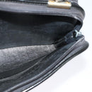 Christian Dior Trotter Canvas Shoulder Bag Navy Gold Auth 122509-19