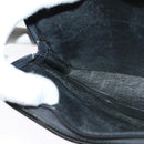 Christian Dior Trotter Canvas Shoulder Bag Navy Gold Auth 122509-20