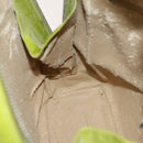 GUCCI Bamboo Body Bag Patent leather Green Auth 122510-20