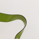 GUCCI Bamboo Body Bag Patent leather Green Auth 122510-14