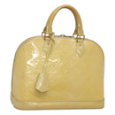 LOUIS VUITTON Monogram Vernis Alma PM Handtas Broncorail M91445 LV Auth 122513-1