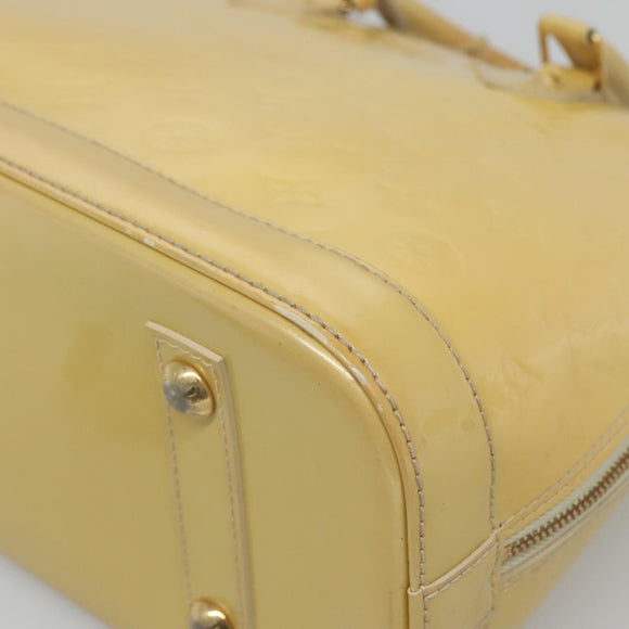LOUIS VUITTON Monogram Vernis Alma PM Handtas Broncorail M91445 LV Auth 122513