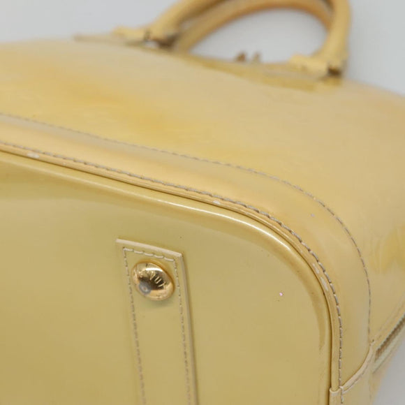 LOUIS VUITTON Monogram Vernis Alma PM Handtas Broncorail M91445 LV Auth 122513