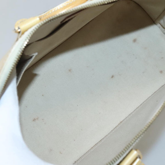 LOUIS VUITTON Monogram Vernis Alma PM Handtas Broncorail M91445 LV Auth 122513