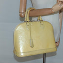 LOUIS VUITTON Monogram Vernis Alma PM Handtas Broncorail M91445 LV Auth 122513-22
