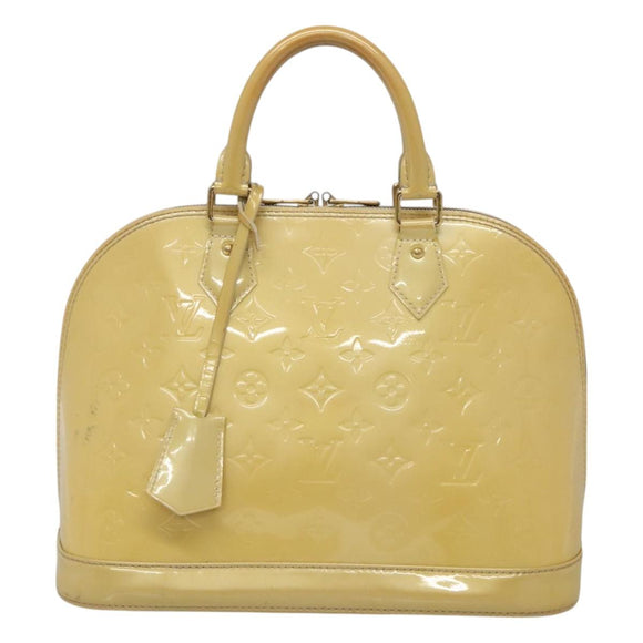 LOUIS VUITTON Monogram Vernis Alma PM Handtas Broncorail M91445 LV Auth 122513