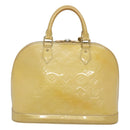 LOUIS VUITTON Monogram Vernis Alma PM Handtas Broncorail M91445 LV Auth 122513-2