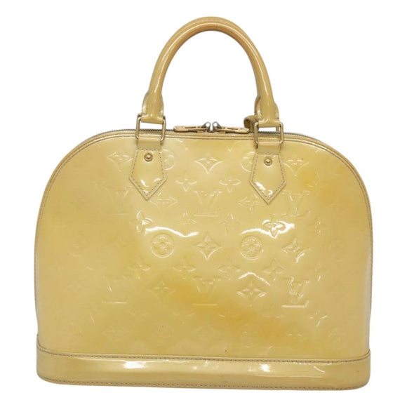 LOUIS VUITTON Monogram Vernis Alma PM Handtas Broncorail M91445 LV Auth 122513