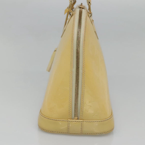 LOUIS VUITTON Monogram Vernis Alma PM Handtas Broncorail M91445 LV Auth 122513