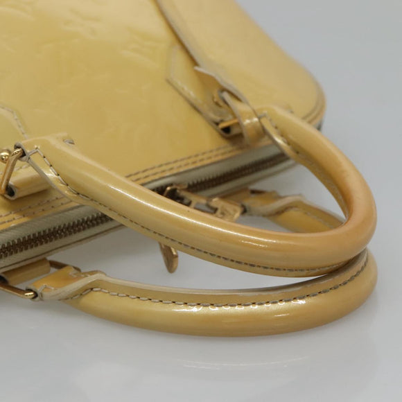 LOUIS VUITTON Monogram Vernis Alma PM Handtas Broncorail M91445 LV Auth 122513