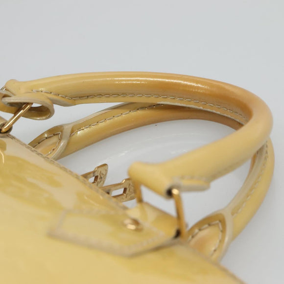 LOUIS VUITTON Monogram Vernis Alma PM Handtas Broncorail M91445 LV Auth 122513