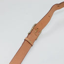 CELINE Macadam Canvas Shoulder Bag PVC Leather Brown Gold Auth 122540-8