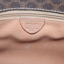 CELINE Macadam Canvas Shoulder Bag PVC Leather Brown Gold Auth 122541-12