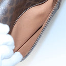 CELINE Macadam Canvas Shoulder Bag PVC Leather Brown Gold Auth 122541-19