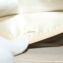 CHANEL Matelasse Chain Shoulder Bag Satin Beige Gold CC Auth 122544-11