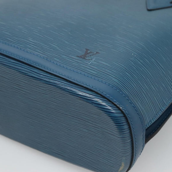 LOUIS VUITTON Epi Lussac Shoulder Bag Blue M52285 LV Auth 122569