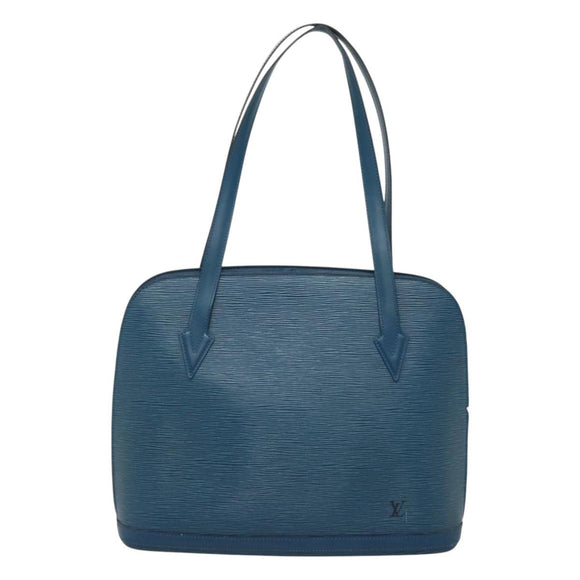 LOUIS VUITTON Epi Lussac Shoulder Bag Blue M52285 LV Auth 122569