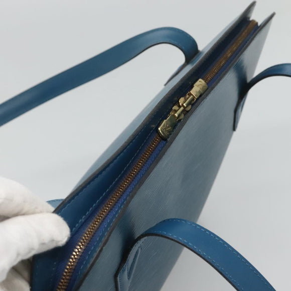 LOUIS VUITTON Epi Lussac Shoulder Bag Blue M52285 LV Auth 122569