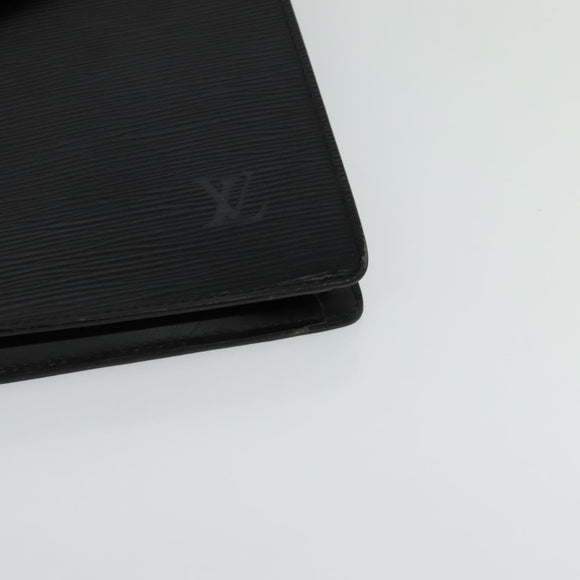 LOUIS VUITTON Epi Porte Documents Bandouliere Black M54462 LV Auth 122570
