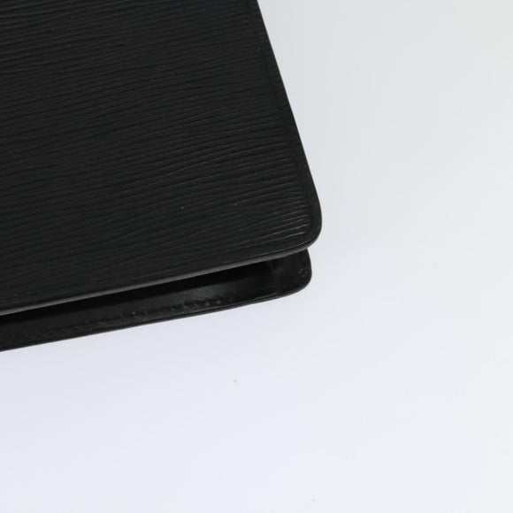 LOUIS VUITTON Epi Porte Documents Bandouliere Black M54462 LV Auth 122570