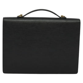 LOUIS VUITTON Epi Porte Documents Bandouliere Black M54462 LV Auth 122570 - 0