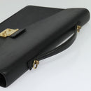 LOUIS VUITTON Epi Porte Documents Bandouliere Black M54462 LV Auth 122570-6