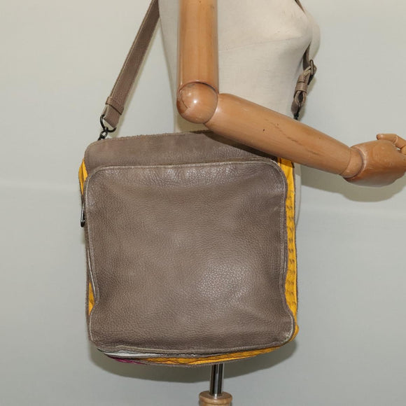 BOTTEGA VENETA INTRECCIATO Shoulder Bag Leather Multicolor Auth 122604