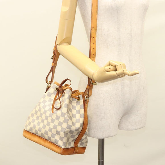 LOUIS VUITTON Damier Azur Noe BB Shoulder Bag N41220 LV Auth 122607