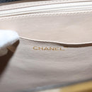 CHANEL Choco Bar Chain Shoulder Bag Patent leather Black CC Auth 122608-19