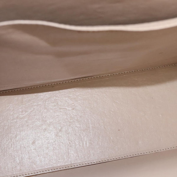 CHANEL Choco Bar Chain Shoulder Bag Patent leather Black CC Auth 122608