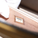 CHANEL Choco Bar Chain Shoulder Bag Patent leather Black CC Auth 122608-11