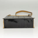 CHANEL Choco Bar Chain Shoulder Bag Lackleder Schwarz CC Auth 122608-5